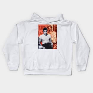 Marlon Brando Collage Portrait 1 Kids Hoodie